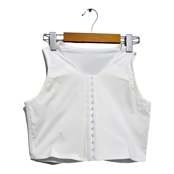 Idtswch White XL Chest Binder BNIP Hook & Eye Closure - Picture 2 of 6